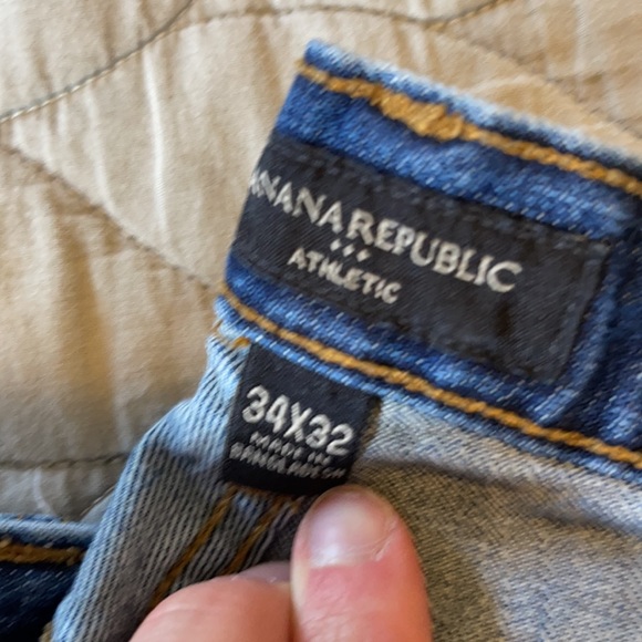 Med Blue Athletic Jeans - Picture 2 of 2